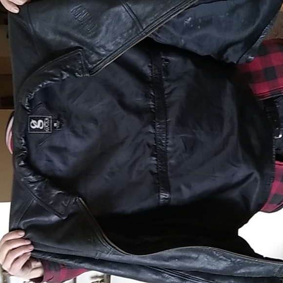 Gear For Sports Jackets & Coats Mens Black Leather Jacket Made By